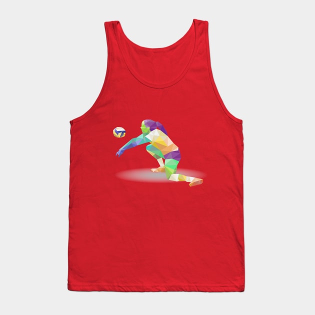 Volleyball Player Tank Top by Mako Design 